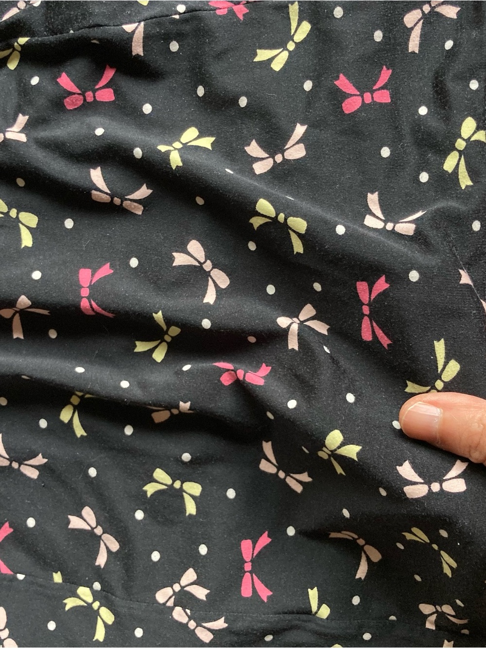 Vintage Betsey Johnson Black and Hot Pink Intimates Bows Pattern Nightdress S - Picture 12 of 12
